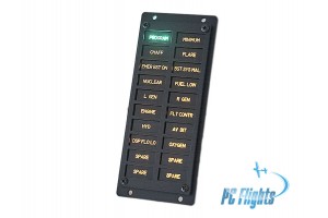 F-15E "Eagle" Caution Lights Module Home Cockpit Panel