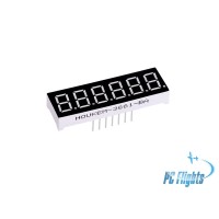 6 Digits 7-Segment LED Display 0.3" - Green