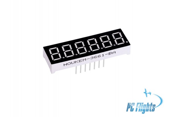 6 Digits 7-Segment LED Display 0.3" - Green