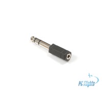 Adapter 6.5mm Stereo Plug to 3.5mm Stereo Socket