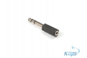 Adapter 6.5mm Stereo Plug to 3.5mm Stereo Socket