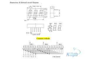 3 Digits 7-Segment LED Display 0.3" - Amber