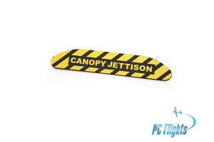 A-10C "Thunderbolt" CANOPY JETTISON Handle Nameplate / Sticker