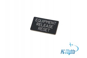 A10 "Thunderbolt / Warthog" Equipment Release Reset Nameplate/Sticker