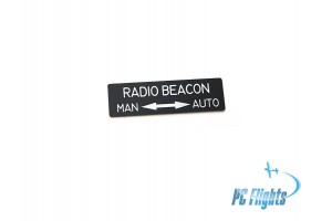 A-10C "Thunderbolt" Radio Beacon Nameplate/Sticker
