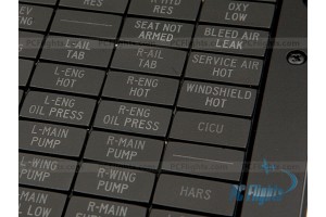 A10 Thunderbolt / Warthog Caution Lights Home Cockpit Module / Panel