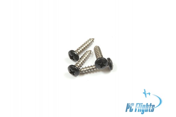 #8 x 3/4" Phillips Pan Head (painted black) Screws - 4 pcs