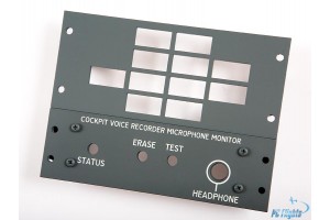 B737NG FWD Overhead Autenticator & Cockpit Voice Recorder Panels