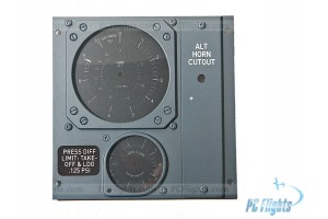 Boeing 737NG FWD Overhead Cabin Pressurization Indicators Panel