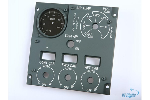 Boeing 737NG FWD Overhead Temperature Control Panel