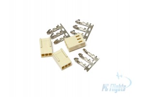 3-pin 2.54mm Connector Header w/Terminals (Female) (Set of 3)