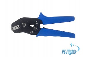 Crimping pliers for non-insulated tabs 18-28AWG