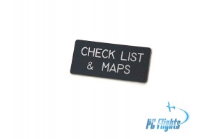 F16C "Viper" Check List & Maps Nameplate