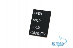 F/A-18C "Hornet" Canopy Open/Close Switch Nameplate