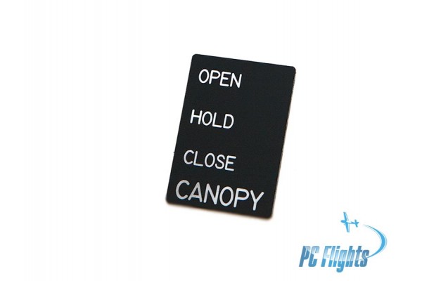 F/A-18C "Hornet" Canopy Open/Close Switch Nameplate