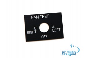 F/A18C "Hornet" FAN TEST Switch Nameplate Cockpit Legend