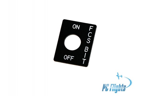 F18C "Hornet" FCS BIT Switch Nameplate Cockpit Legend