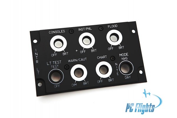 F-18C "Hornet" Interior Lighting Panel - Home Cockpit Parts