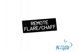 F-18 "Hornet" Cockpit Remote Flare/Chaff Nameplate