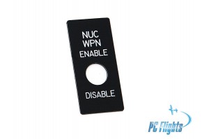 F/A18C "Hornet" Cockpit NUC WPN Enable / Disable Switch Nameplate