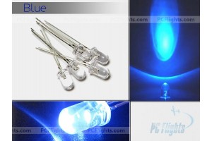 LED Blue 5mm Water Clear - Set of 5pcs