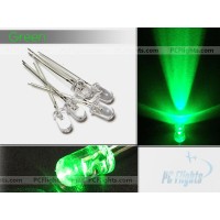 LED Green 5mm Water Clear - Set of 5pcs