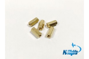 M3x10mm Coupling Nut Hex Column (Female-Female)  - Set of 5