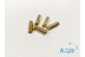 M3x15 mm Coupling Nut Hex Column (Female-Female)  - Set of 5