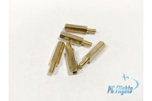 M3x15mm+6mm Spacer Screw-Nut Hex Column (Male-Female) - Set of 5