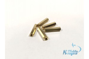 M3x20 mm Coupling Nut Hex Column (Female-Female)  - Set of 5