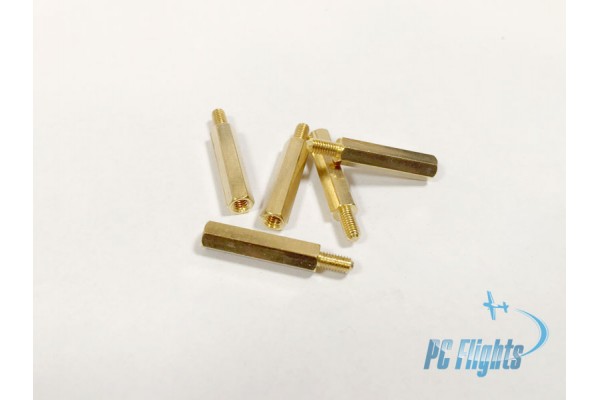 M3x20mm+6mm Spacer Screw-Nut Hex Column (Male-Female) - Set of 5