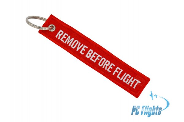 "Remove Before Flight" Embroidery Tag