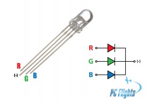 LED RGB 5mm Water Clear