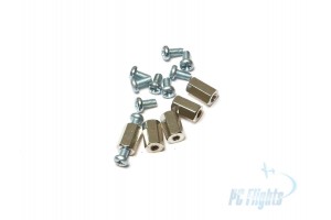 10mm Coupling Nut with screws - Set of 5