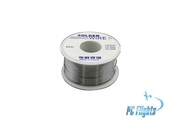 Industrial Solder Wire 63/37 2% Flux Rosin Core - 1 mm / 50 g