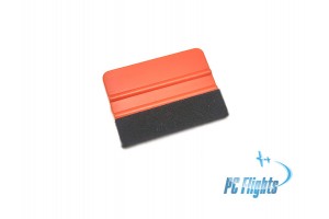 Mini 4 x 3 Inch Plastic Felt Edge Squeegee